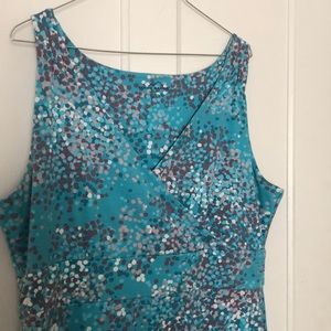 🌻Blue,polka dot, sleeveless dress